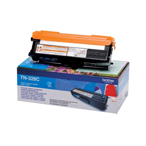 [50530] Brother TN-328C - Cartouche de toner originale – Cyan