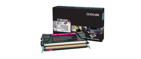 Lexmark X748H2MG - Toner magenta, 10 000 pages