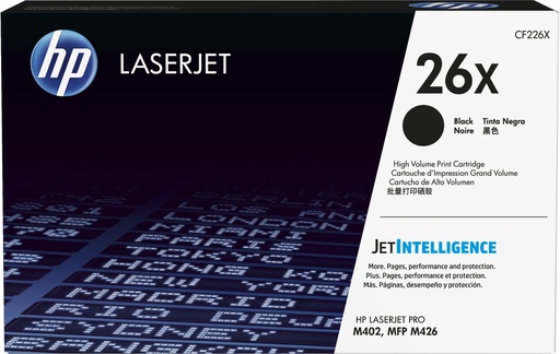 [51165] HP CF226X/26X Cartouche toner haute capacité, 9.000 Pages ISO/IEC 19752 pour HP LaserJet M 402/e