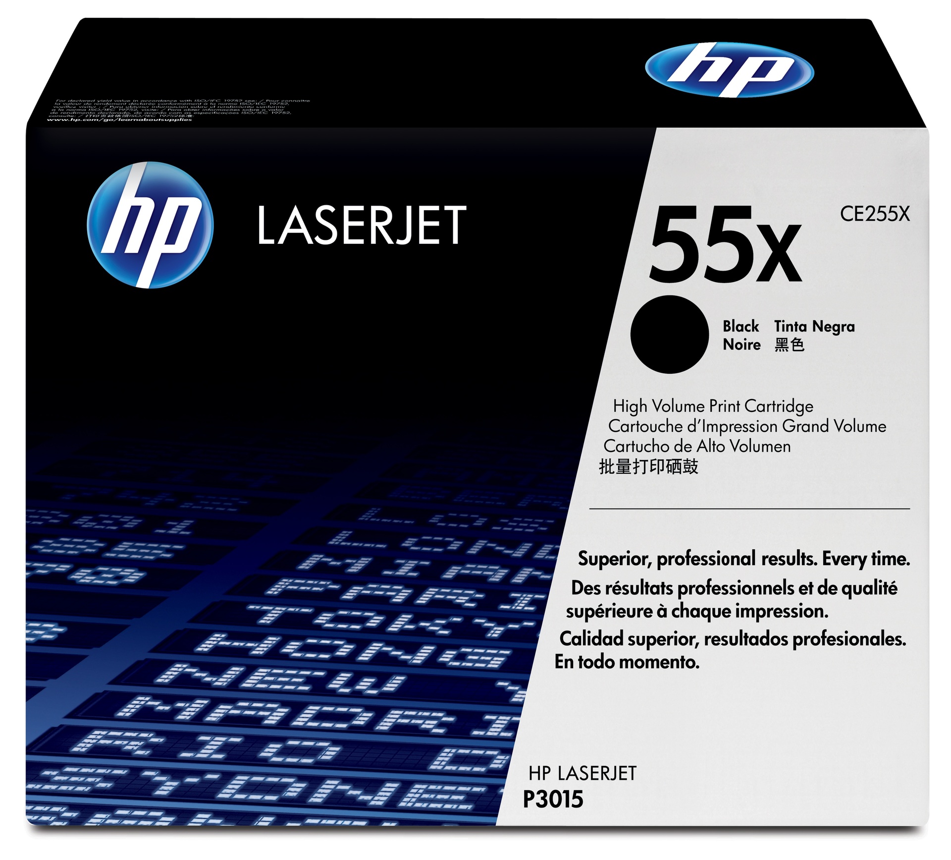 HP CE255X/55X - Toner noir haute capacité, 12 500 pages