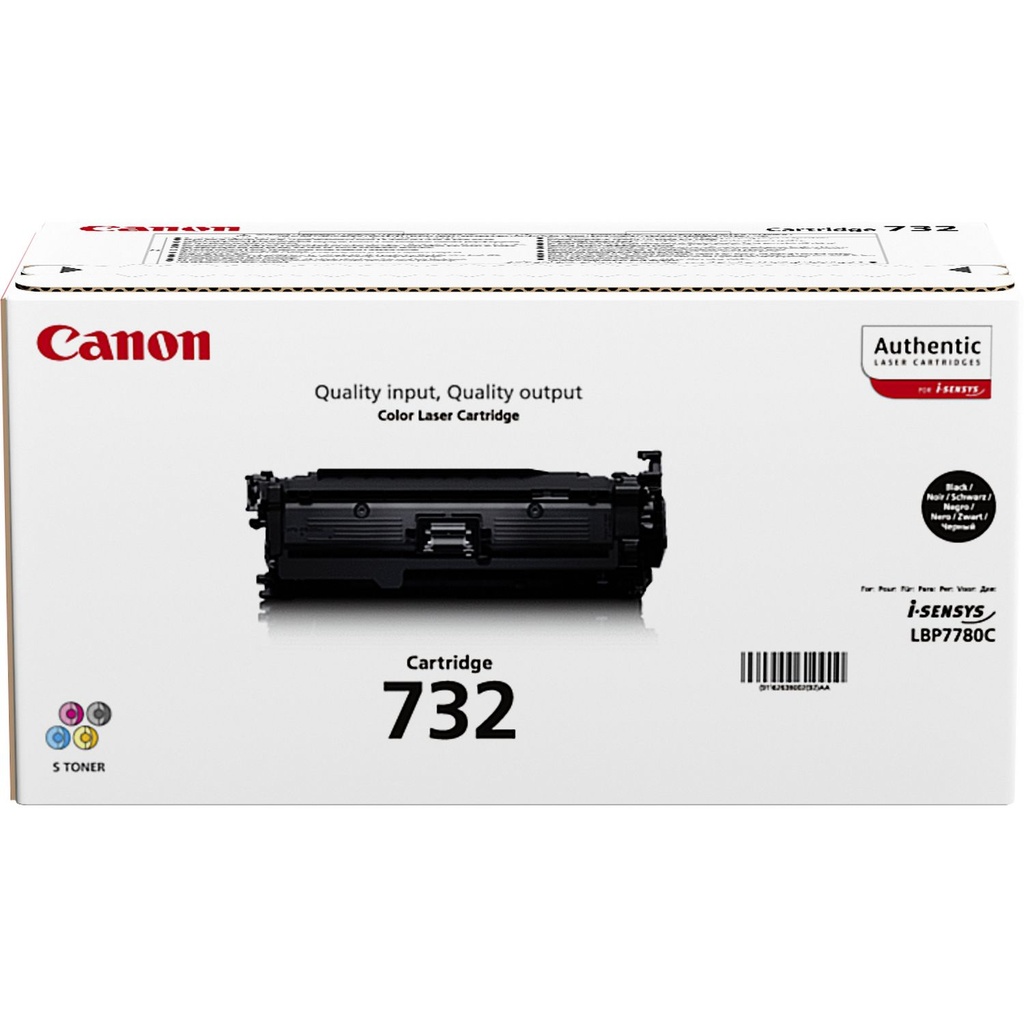Canon 6263B002/732BK - Toner noir, 6 100 pages
