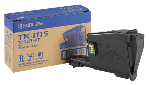 [51551] Kyocera 1T02M50NL0/TK-1115 Kit toner, 1.600 Pages ISO/IEC 19752 pour Kyocera FS 1041