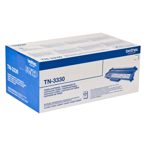 [51748] Brother TN-3330 Kit toner, 3.000 Pages ISO/IEC 19752 pour Brother HL-5450/6180