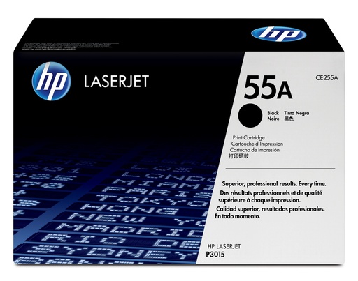 [51828] HP CE255A/55A Cartouche toner noir, 6.000 Pages ISO/IEC 19752 pour HP LaserJet P 3015