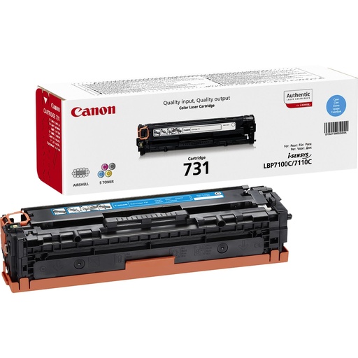 [52304] Canon 6271B002/731C Cartouche toner cyan, 1.500 Pages ISO/IEC 19798 pour Canon LBP-7110/MF 620