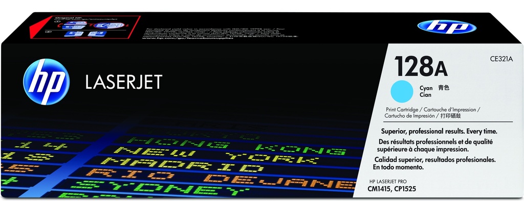 HP CE321A/128A - Toner cyan, 1 300 pages