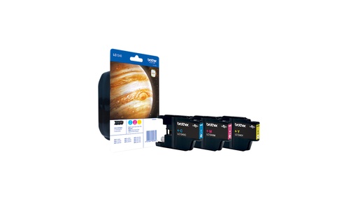 [52665] Brother LC-1240RBWBP Cartouche d'encre multi pack C,M,Y, 3x600 Pages UE3 pour Brother DCP-J 525/MFC-J 6510