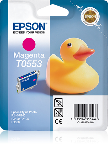 Epson C13T05534010/T0553 - Cartouche d'encre magenta, 290 pages