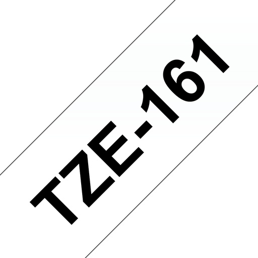 [52841] Brother TZE-161 DirectLabel noire sur Transparent 36mm x 8m pour Brother P-Touch TZ 3.5-36mm/HSE/6-36mm