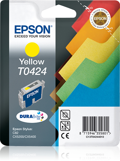 Epson C13T04244010 - Cartouche d'encre jaune, 420 pages