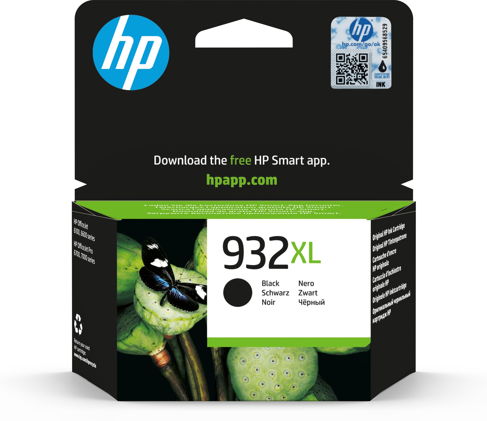 HP CN053AE/932XL - Cartouche d'encre noire haute capacité, 1 000 pages