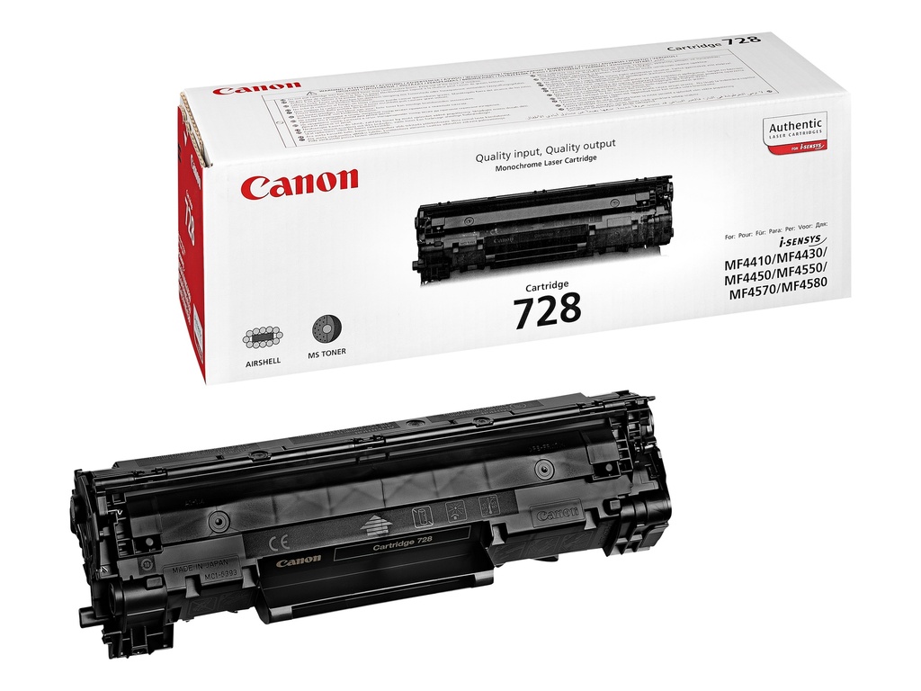 Canon 3500B002/728 - Toner noir, 2 100 pages