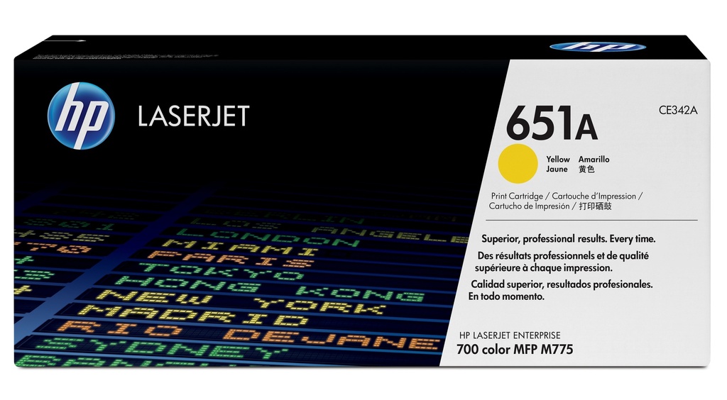 HP CE342A/651A - Toner jaune, 16 000 pages