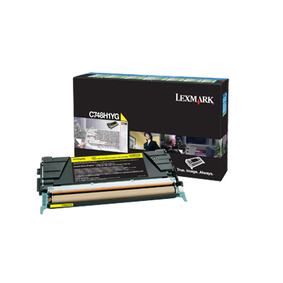 Lexmark C748H1YG - Toner jaune, 10 000 pages