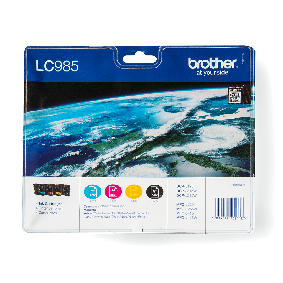 Brother LC-985VALBP - Cartouche d'encre multipack couleurs (Pack de 3)
