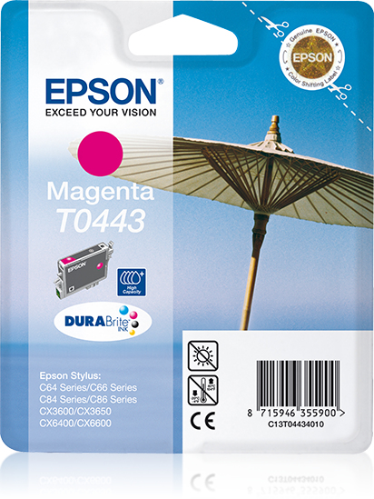 Epson C13T04434020 - Cartouche d'encre magenta haute capacité, 420 pages