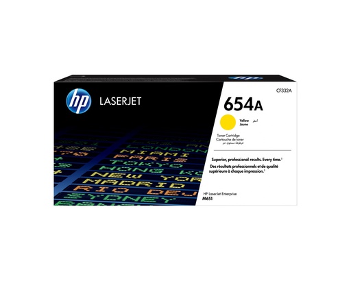 [54128] HP 654A Yellow Original LaserJet toner cartridge