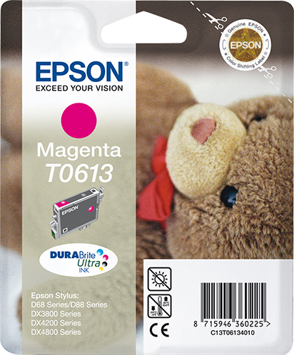 Epson C13T06134010 - Cartouche d'encre magenta, 250 pages
