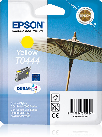 Epson C13T04444010 - Cartouche d'encre jaune, 420 pages