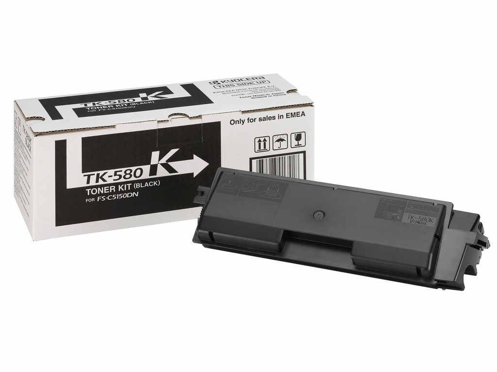 Kyocera 1T02KT0NL0/TK-580K - Toner noir, 3 500 pages