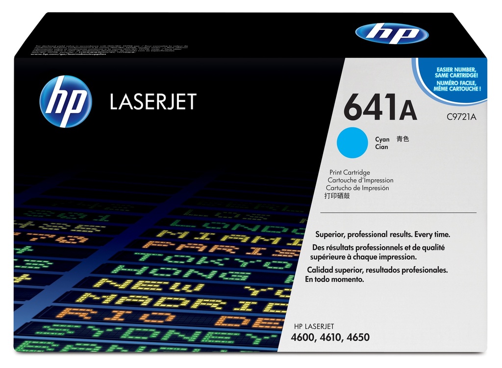 HP C9721A/641A - Toner cyan, 8 000 pages