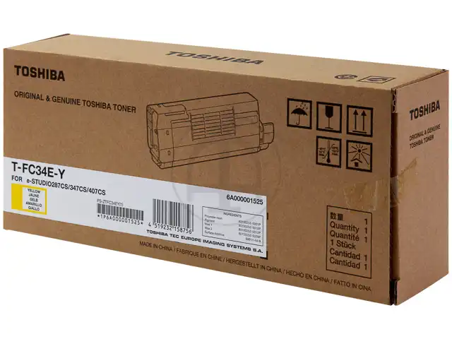 Toshiba 6A000001525|T-FC 34 EY - Toner jaune, 11 500 pages