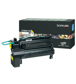 Lexmark C792X1YG - Toner jaune haute capacité, 20 000 pages