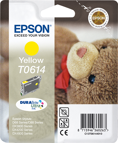 Epson C13T06144010 - Cartouche d'encre jaune, 250 pages