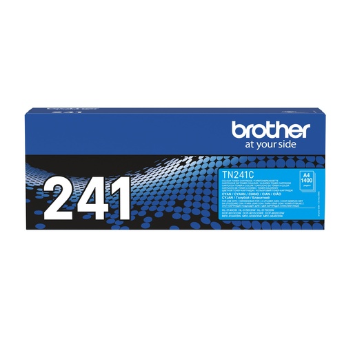 [55442] Brother TN-241C Kit toner cyan, 1.400 Pages ISO/IEC 19798 pour Brother HL-3140