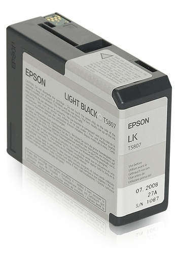 [55493] Epson C13T580700/T5807 Cartouche d'encre gris 80ml pour Epson Stylus Pro 3800/3880