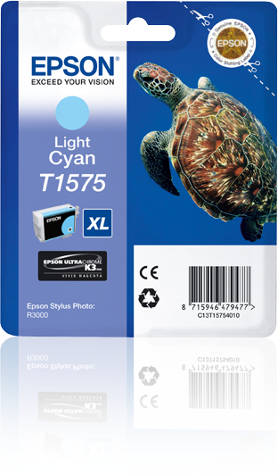 Epson C13T15754010/T1575 - Cartouche d'encre cyan