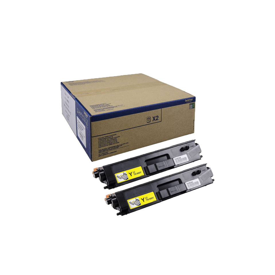 Brother TN-900YTWIN - Toner jaune, 2 x 6 000 pages