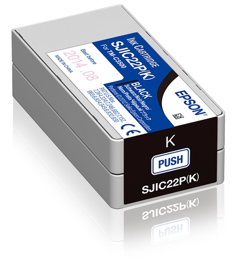 [55863] Epson C33S020601/SJI-C-22-P-(K) Cartouche d'encre noire 33ml pour Epson TM-C 3500