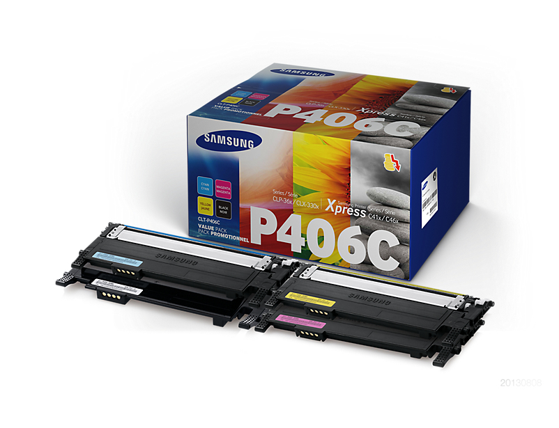 Samsung CLT-P406C - Toner pack couleurs (Pack de 3)