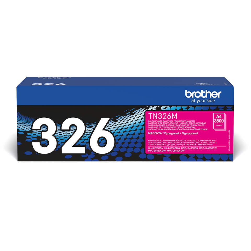 Brother TN-326M - Toner magenta haute capacité, 3 500 pages