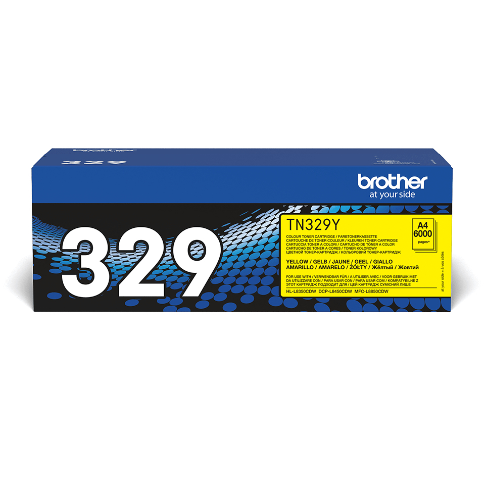 Brother TN-329Y - Toner jaune haute capacité, 6 000 pages