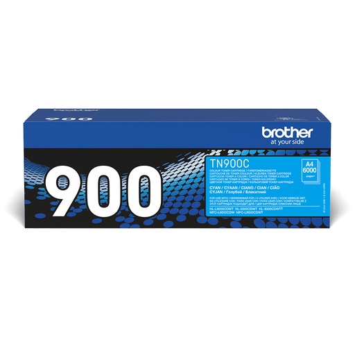 [56490] Brother TN-900C Kit toner cyan, 6.000 Pages ISO/IEC 19798 pour Brother HL-L 9200/MFC-L 9550