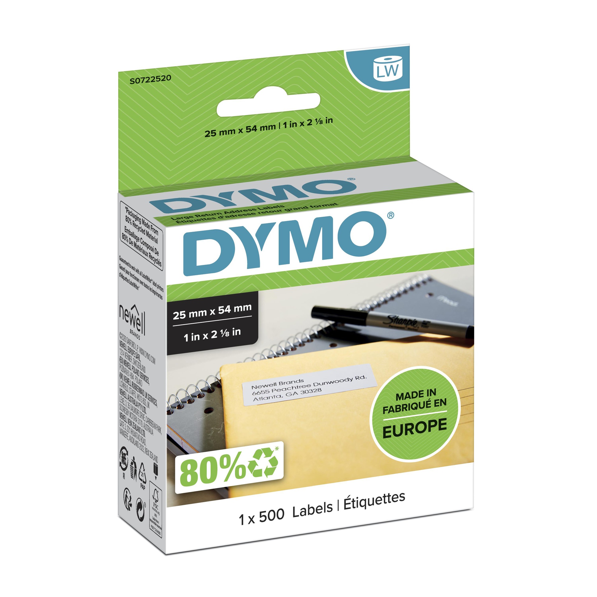 Dymo S0722520 - Étiquettes