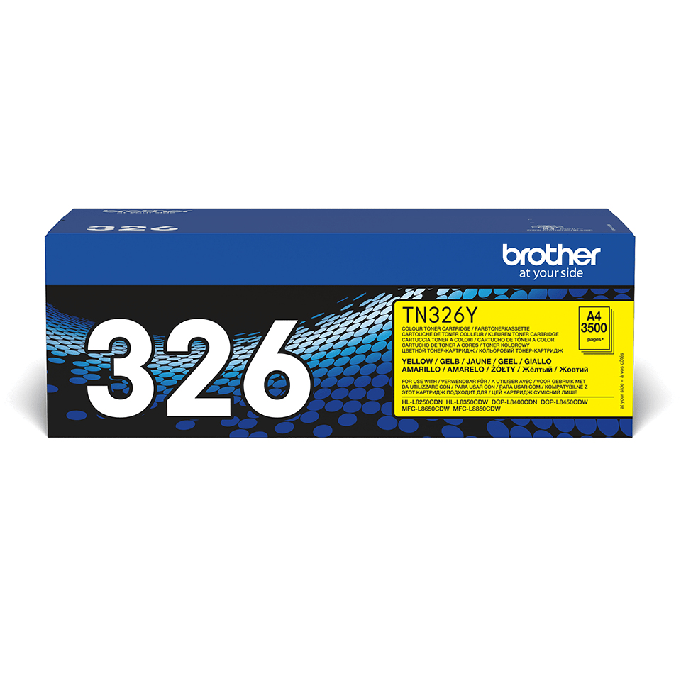 Brother TN-326Y - Toner jaune haute capacité, 3 500 pages