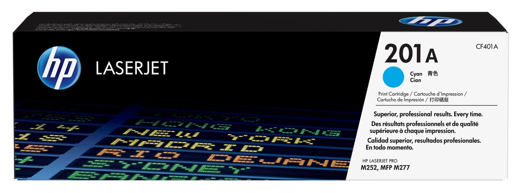 HP CF401A/201A - Toner cyan, 1 400 pages