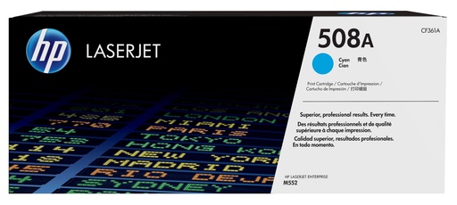 [58922] HP CF361A/508A Cartouche toner cyan, 5.000 Pages ISO/IEC 19798 pour HP CLJ M 552