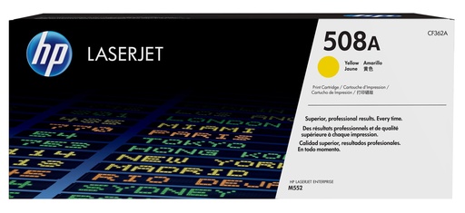 [58923] HP CF362A/508A Cartouche toner jaune, 5.000 Feuilles ISO/IEC 19798 pour HP CLJ M 552