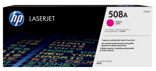 [58924] HP CF363A/508A Cartouche toner magenta, 5.000 Feuilles ISO/IEC 19798 pour HP CLJ M 552