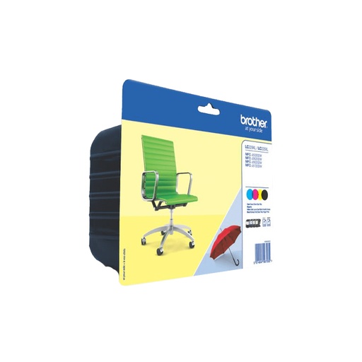 [58926] Brother LC-229XLVALBP Cartouche d'encre multi pack Bk,C,M,Y 2400pg + 3x1200pg UE4 pour Brother MFC-J 5320