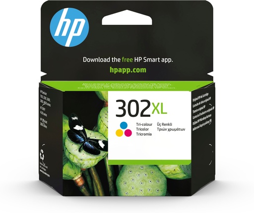 [59281] HP 302XL High Yield Tri-color Original Ink Cartridge