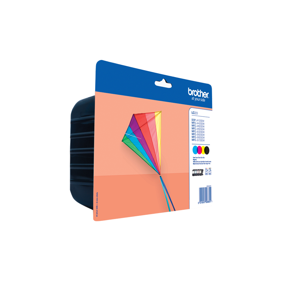 Brother LC223VALBPDR - Cartouche d'encre multipack couleurs, 550 pages