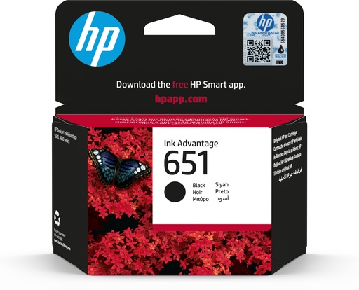 [60372] HP 651 Black Original Ink Advantage Cartridge ink cartridge
