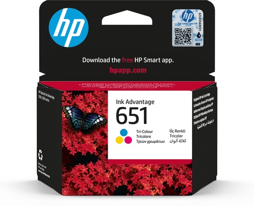 [60373] HP 651 Tri-color Original Ink Advantage Cartridge ink cartridge