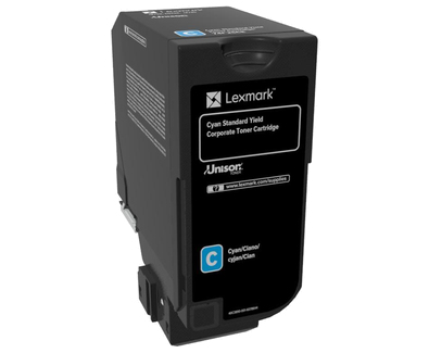 Lexmark 74C2SCE - Toner cyan, 7 000 pages