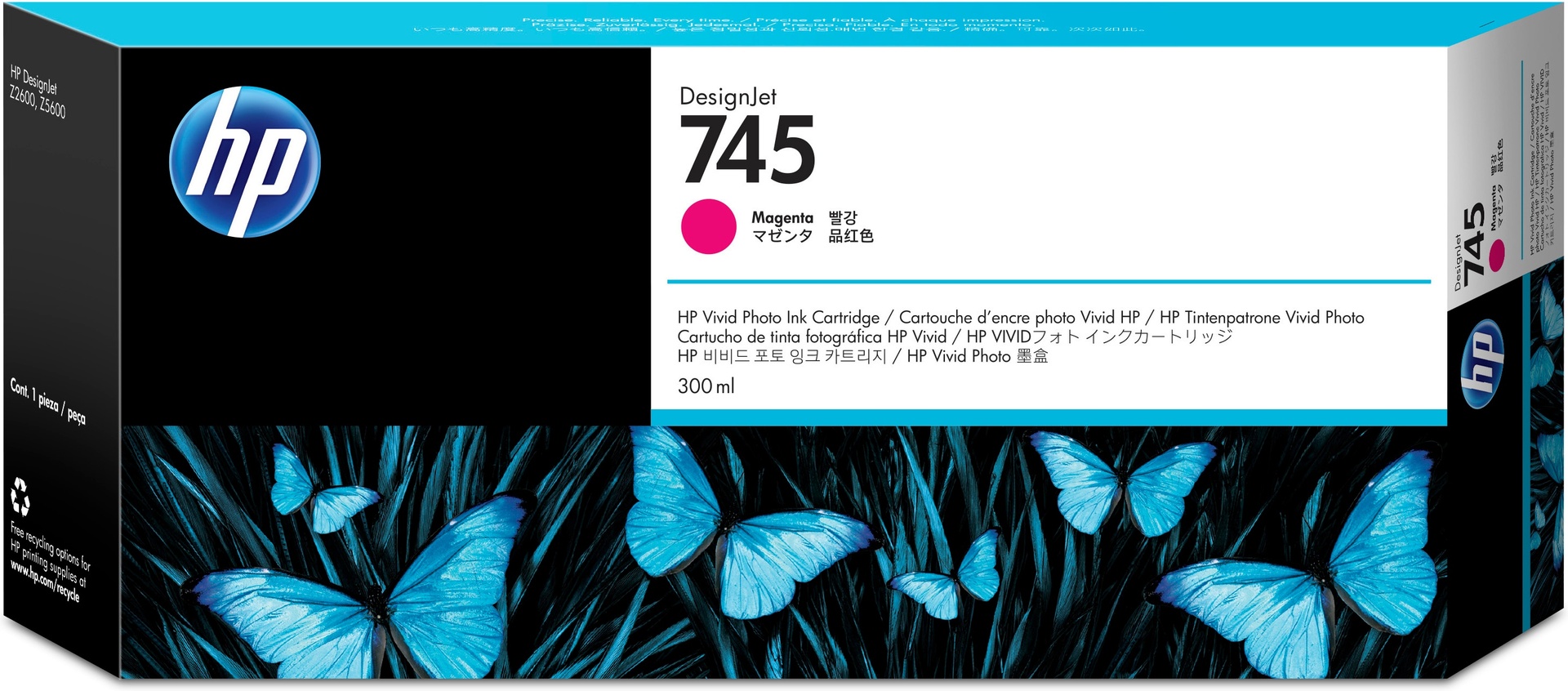 HP F9K01A - Cartouche d'encre magenta